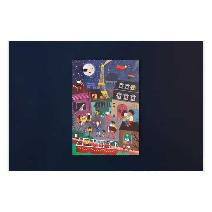 Puzzle recto verso Nuit Jour Paris- Image produit n°6
