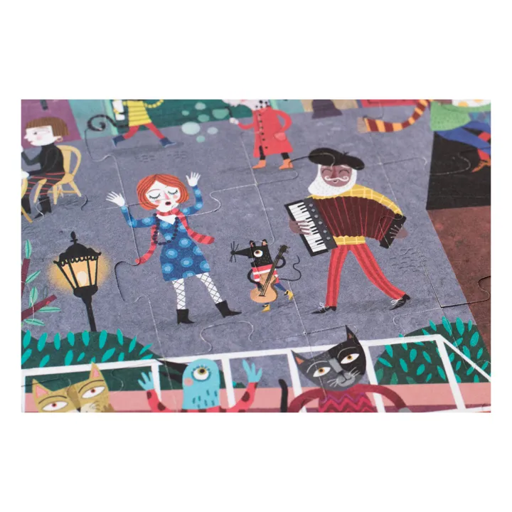 Puzzle recto verso Nuit Jour Paris- Image produit n°7