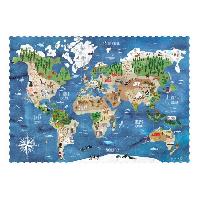 Puzzle de poche Découvre le Monde