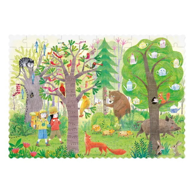 Puzzle de poche recto verso Nuit Jour Forêt