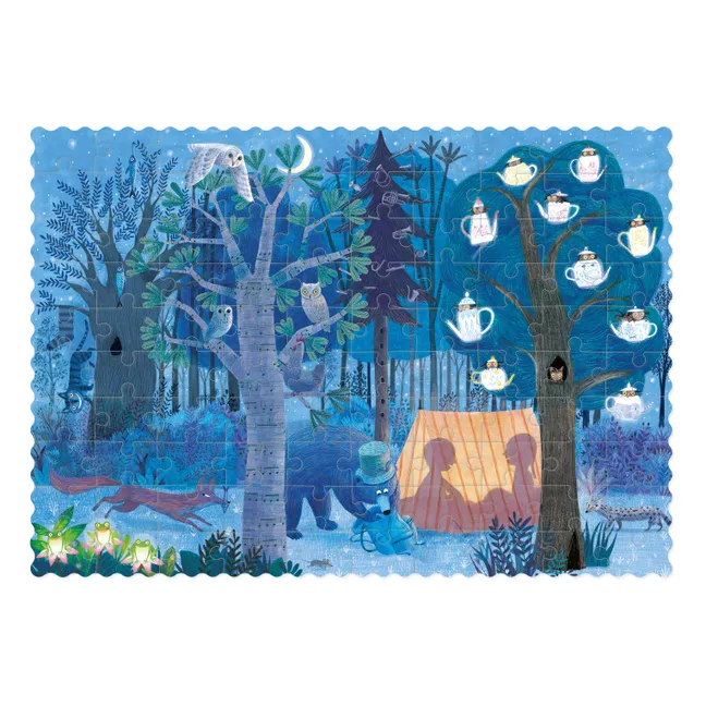 Puzzle de poche recto verso Nuit Jour Forêt
