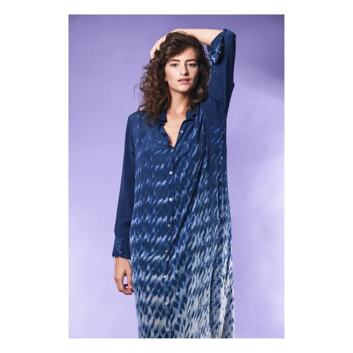 Vestido Camisa Katrien | Azul Marino- Imagen del producto n°2