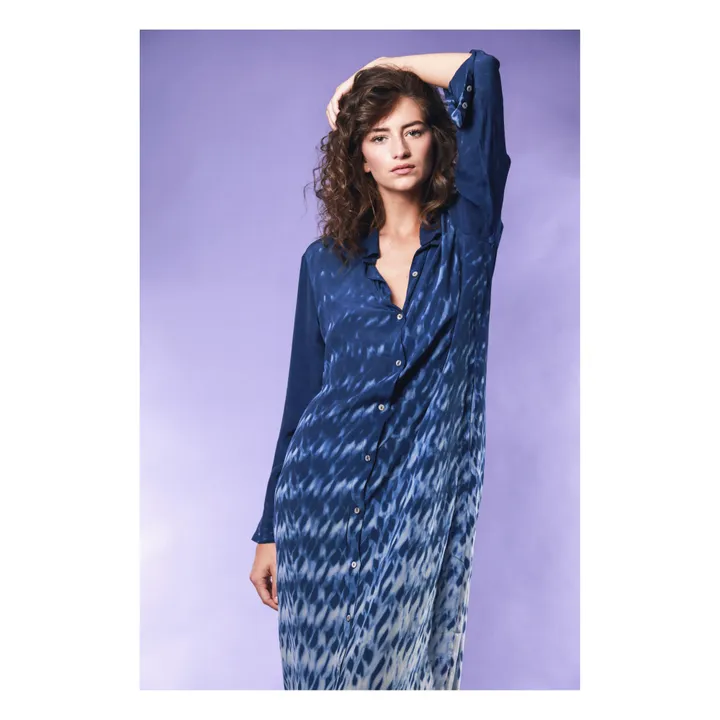Vestido Camisa Katrien | Azul Marino- Imagen del producto n°3