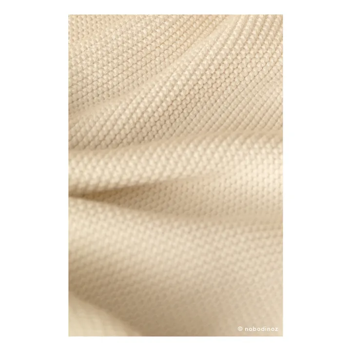 Coperta In maglia So Natural in cotone bio | Bianco latte- Immagine del prodotto n°6