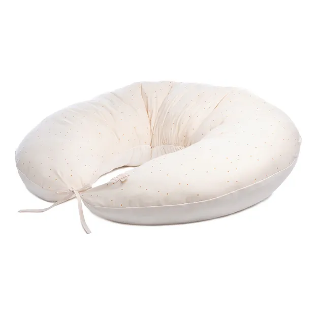 Luna nursing pillow in organic cotton | Cream
