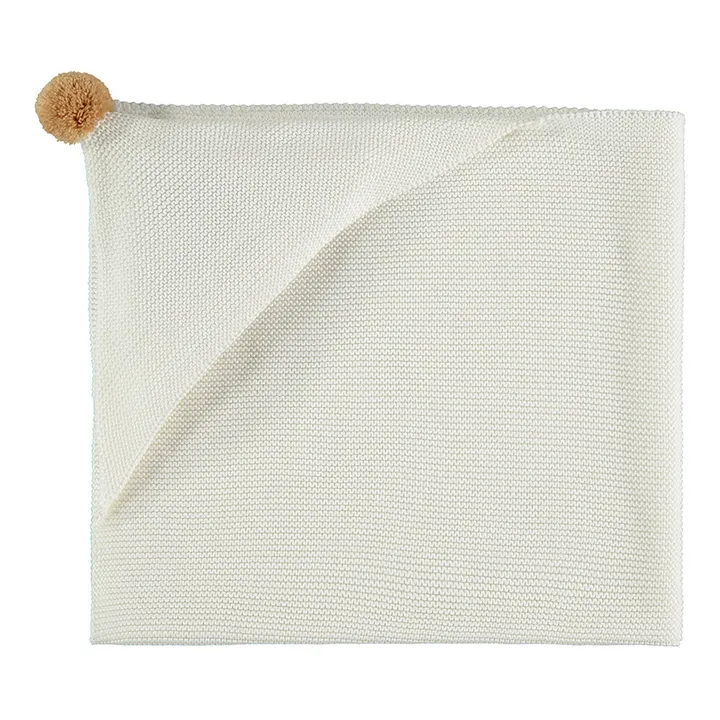 Capa tejida de algodón orgánico So Natural | Leche- Imagen del producto n°0