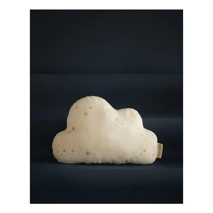 Stella Cloud cushion in organic cotton | White- Product image n°1