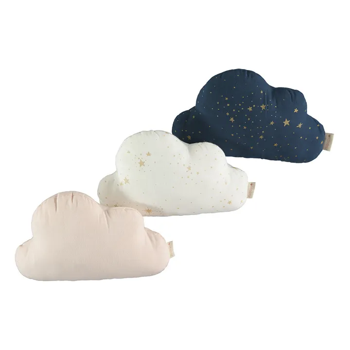 Stella Cloud cushion in organic cotton | Midnight blue- Product image n°2