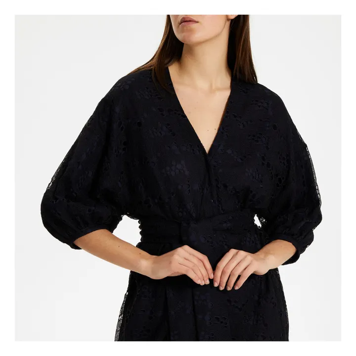 Robe Dentelle Debbie | Noir- Image produit n°2