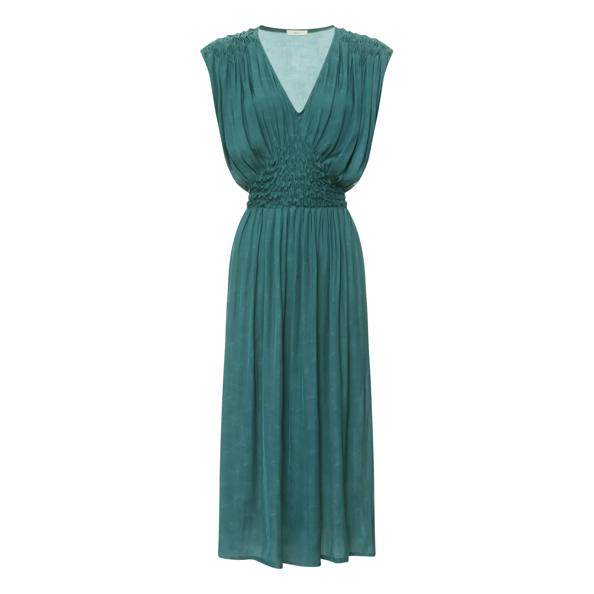 green emerald velvet dress Nylia Dress Smoke Green
