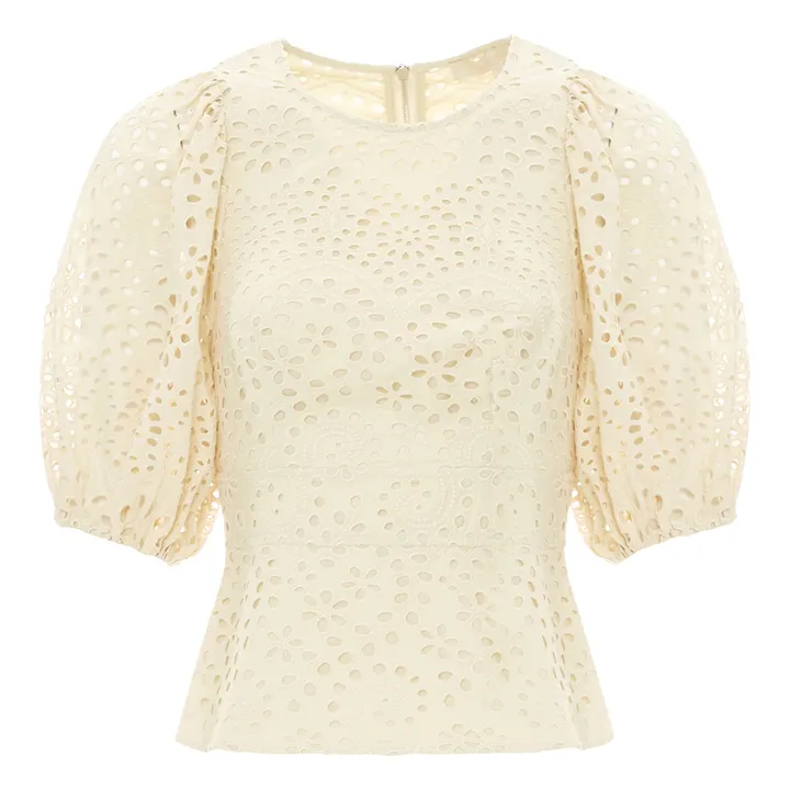 Nedji Embroidered Blouse | Cream- Product image n°0