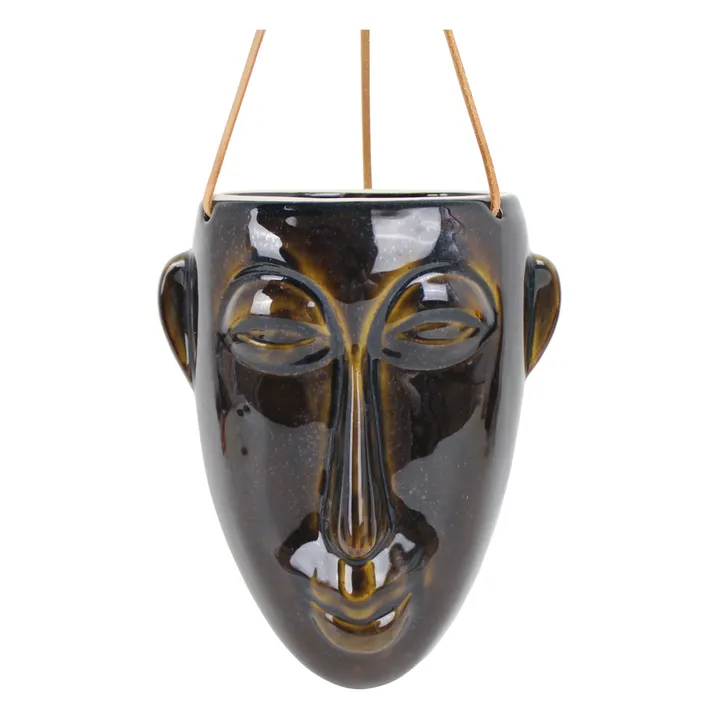 Blumentopf Mask zum Aufhängen | Braun- Produktbild Nr. 0