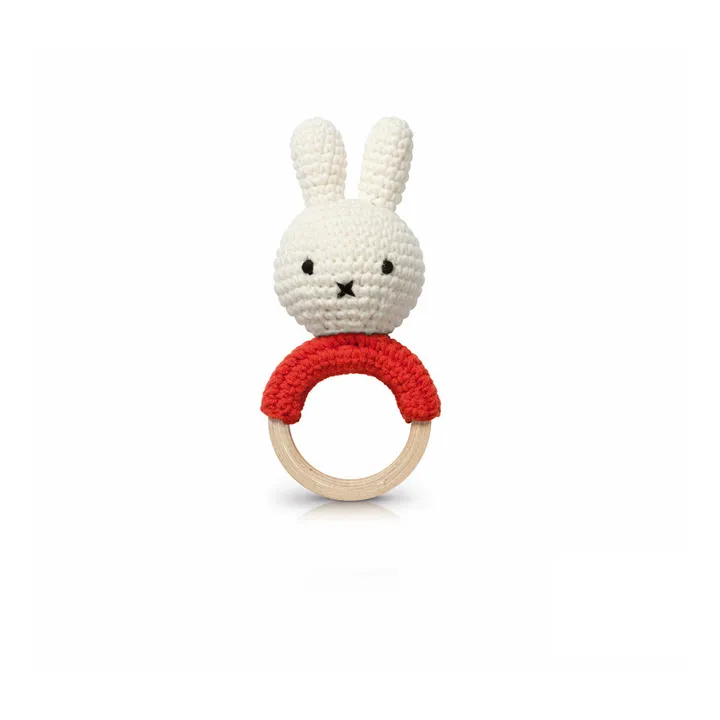 Crochet Miffy Rattle | Red- Product image n°0