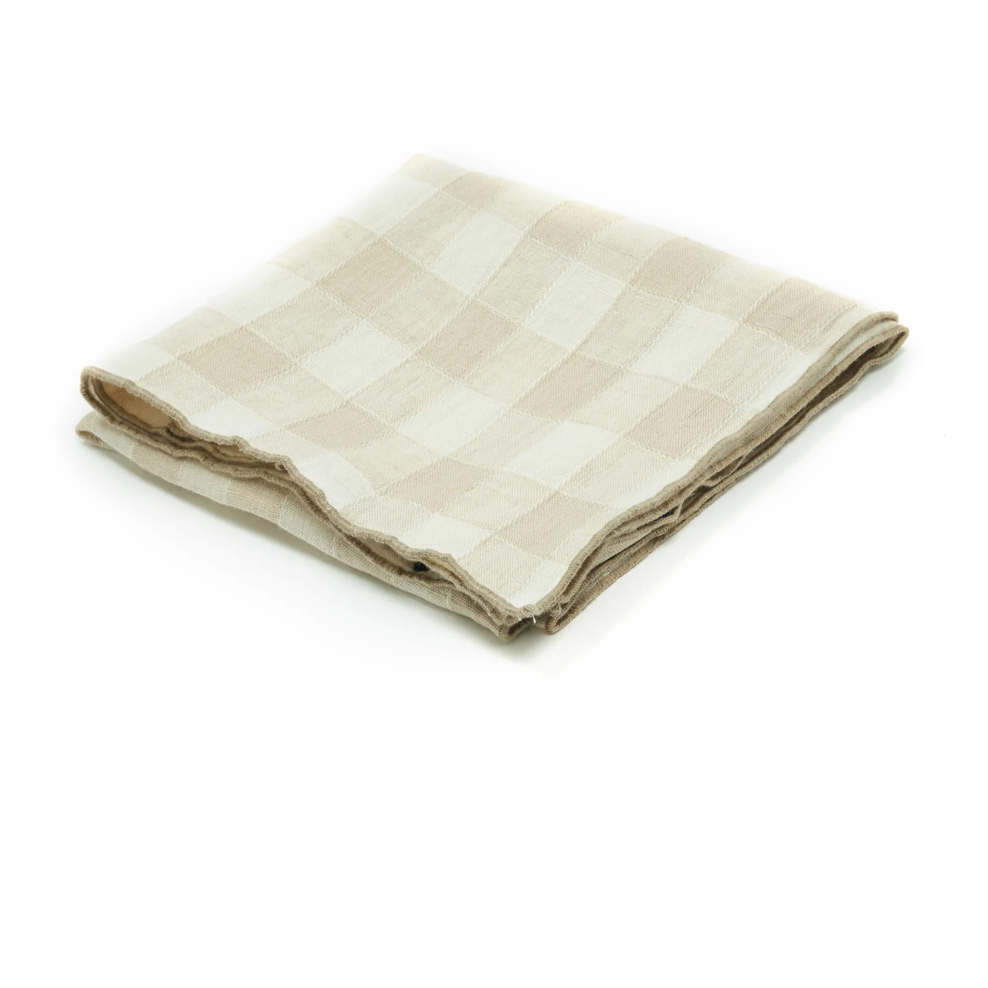Torchon Bourdon en toile vintage | Crème- Image produit n°0
