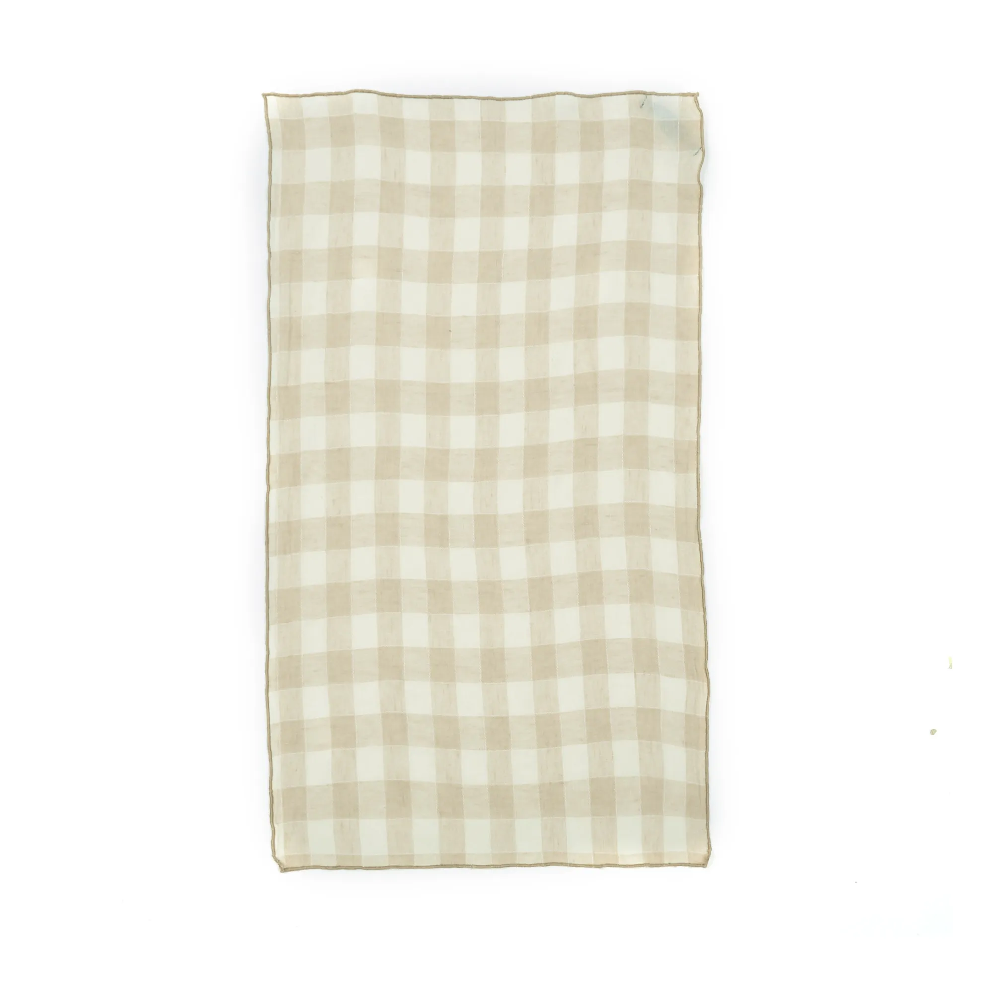 Torchon Bourdon en toile vintage | Crème- Image produit n°1