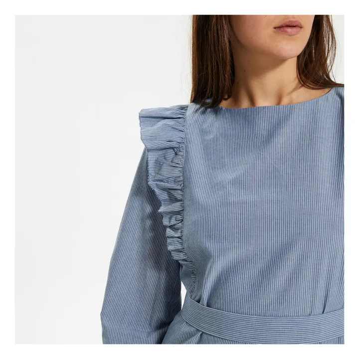 Vestido Chambray Tess | Azul- Imagen del producto n°3