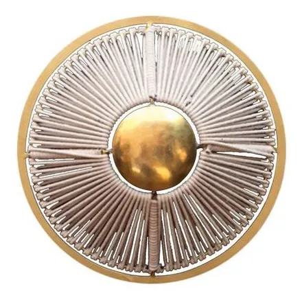 Applique 1 rond corde | Doré- Image produit n°0