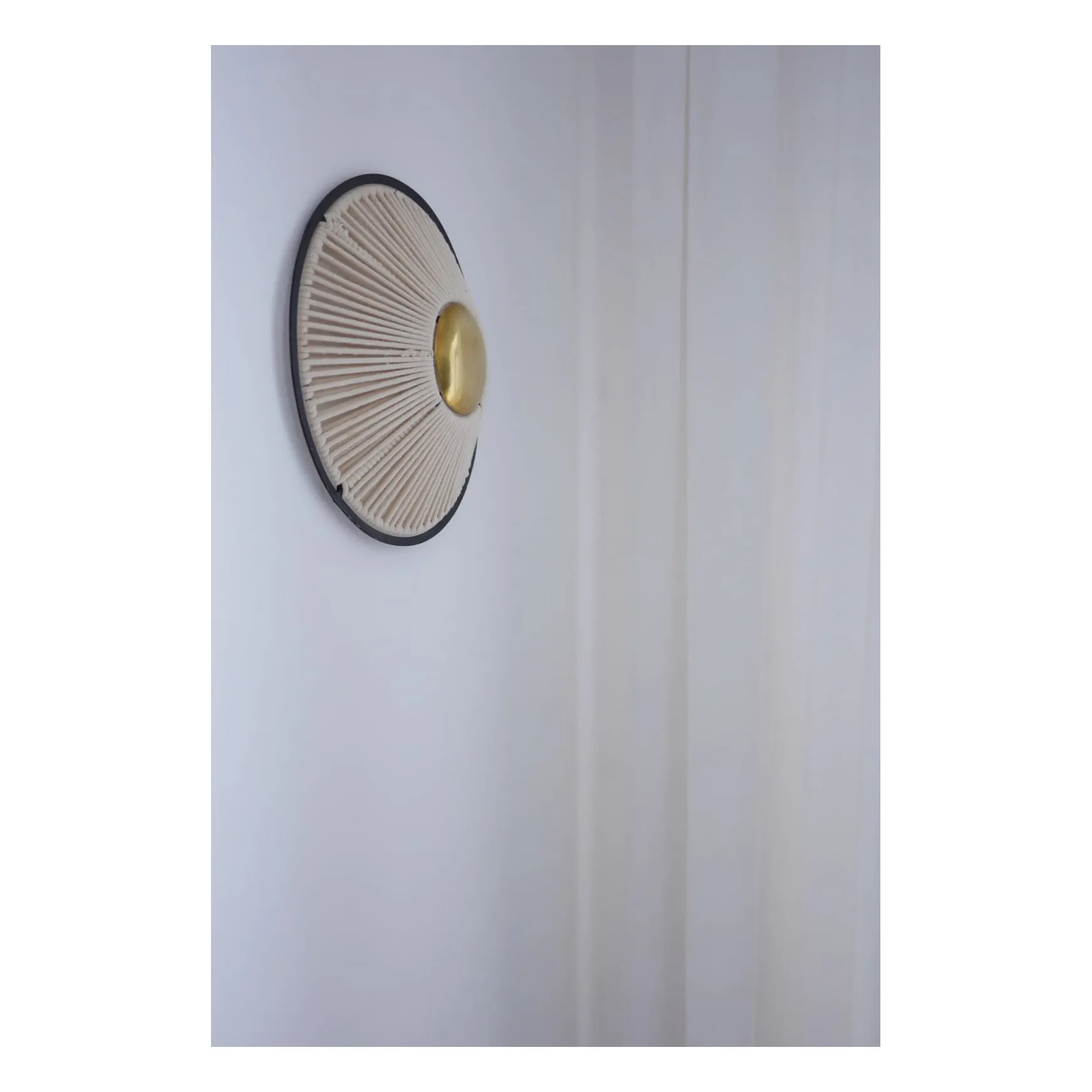 Applique 1 rond corde | Doré- Image produit n°1