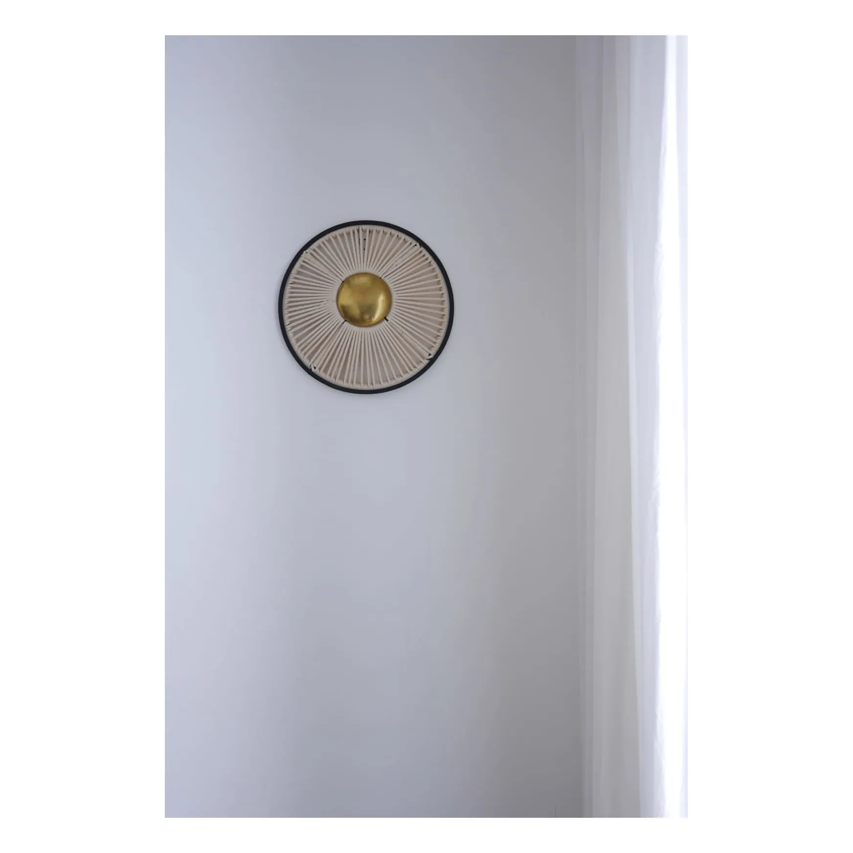 Applique 1 rond corde | Doré- Image produit n°2