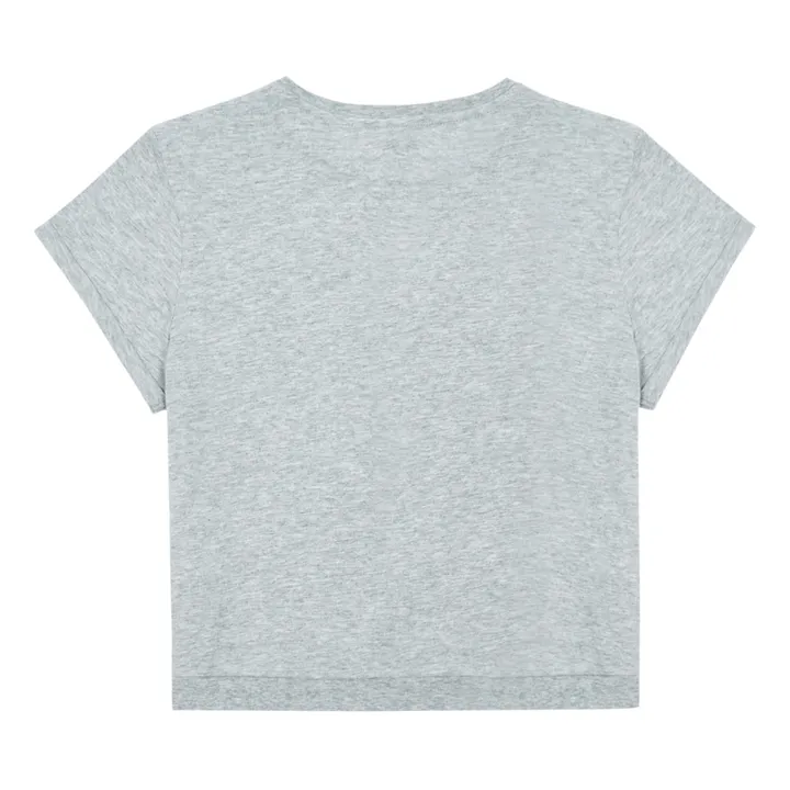 Camiseta Algodón Bio - Colección Active Wear  | Gris Jaspeado- Imagen del producto n°2