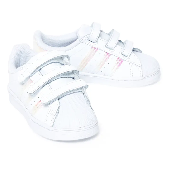 Superstar Iridescent 3 velcro Sneakers | White- Product image n°1
