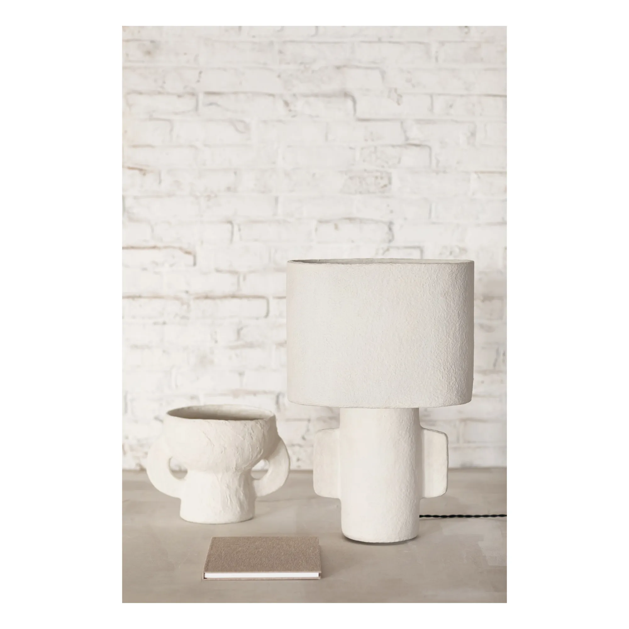Earthy table lamp | White- Product image n°5