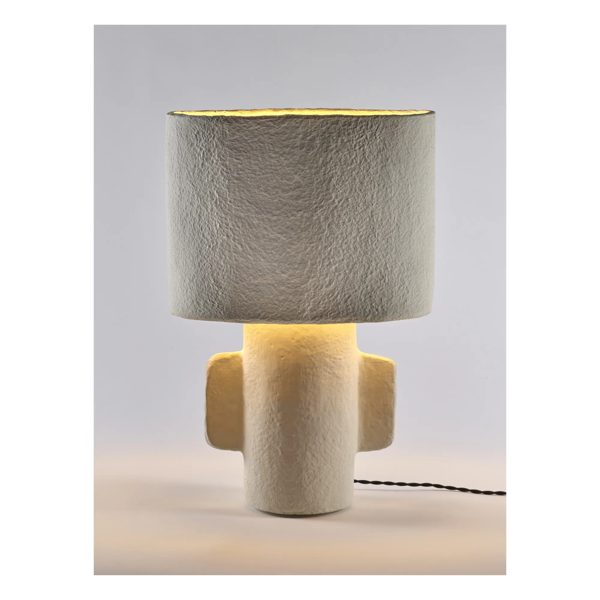 Earthy table lamp | White- Product image n°8