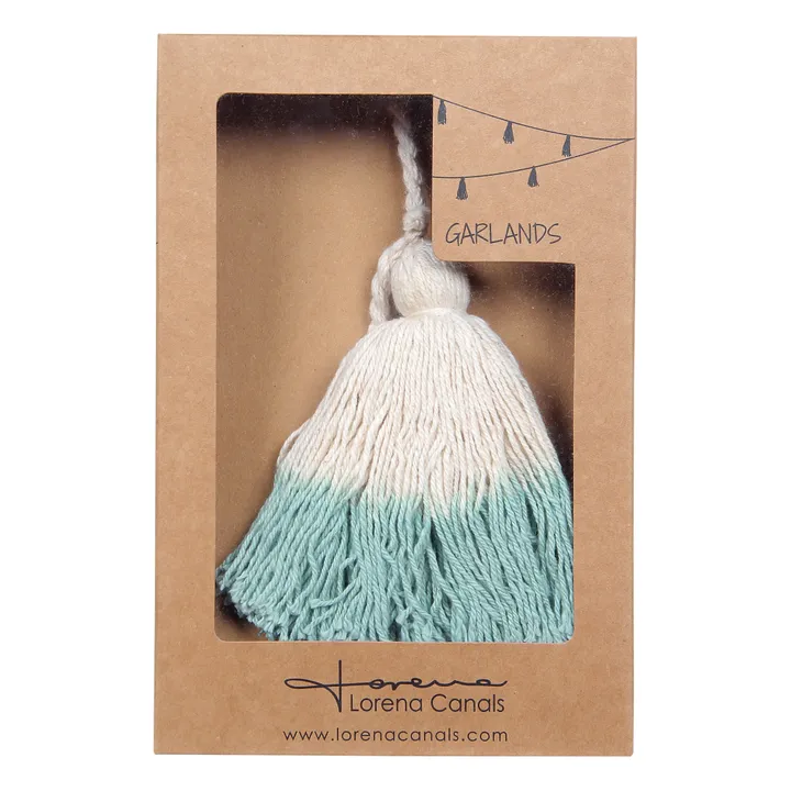Ghirlanda pompons tie dye | Azzurro fiordaliso- Immagine del prodotto n°4