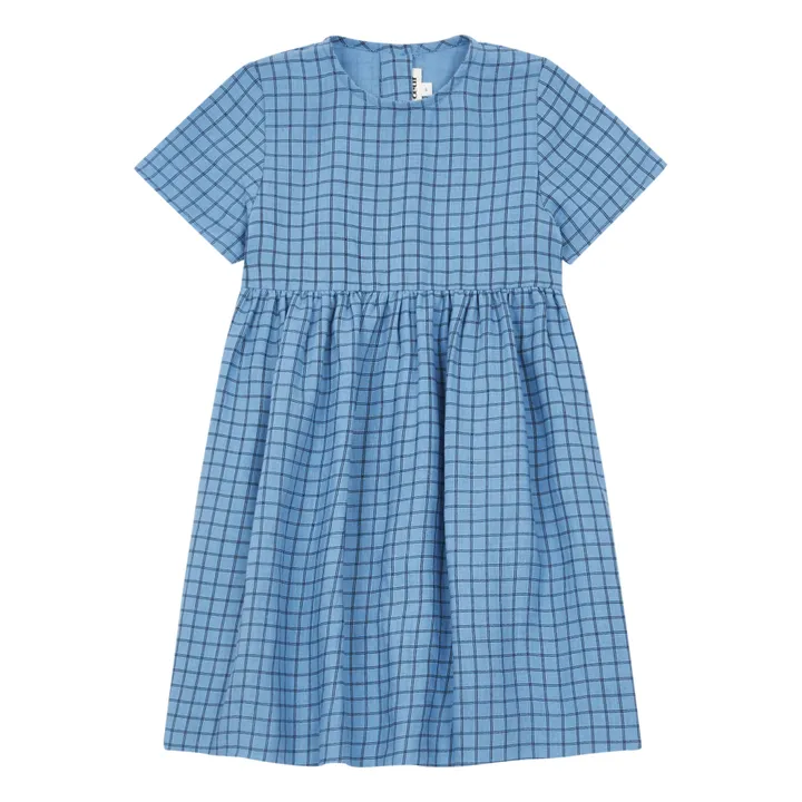 Kleid aus Leinen | Blau- Produktbild Nr. 0