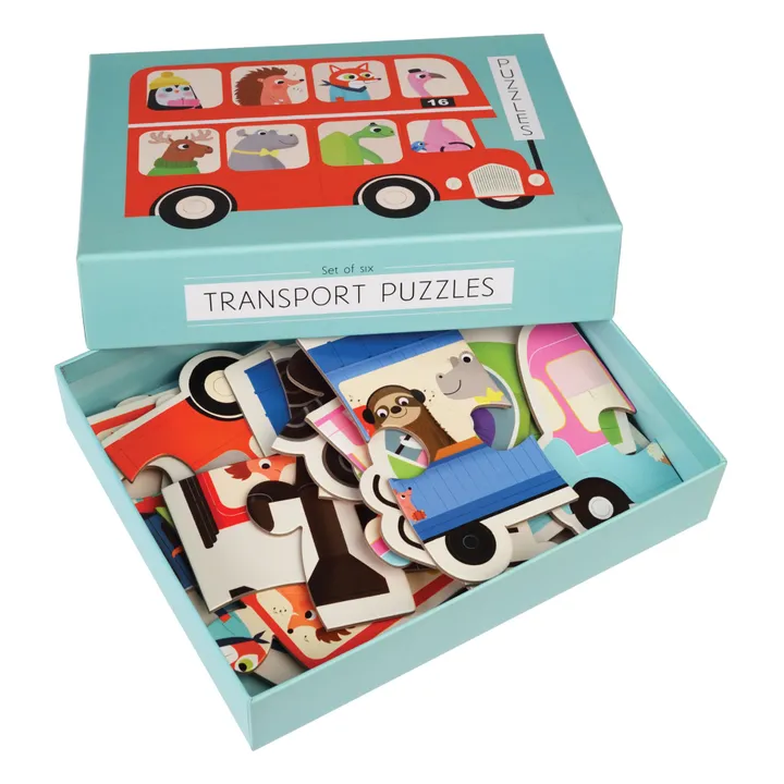 Set aus 6 Puzzles Transport- Produktbild Nr. 0