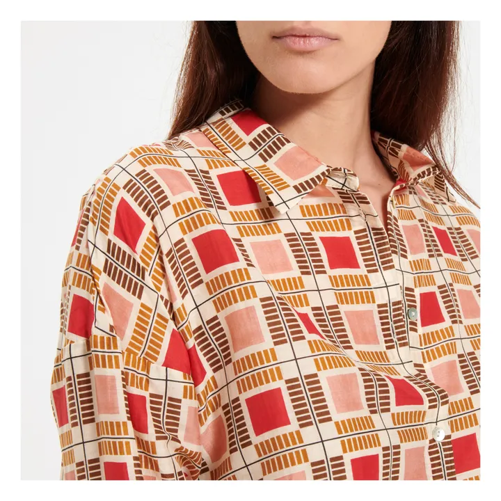 Camisa Algodón Seda Darius | Rosa- Imagen del producto n°4