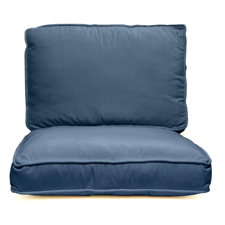 Velvet Croisette Armchair Cover | Celadon Blue- Product image n°0