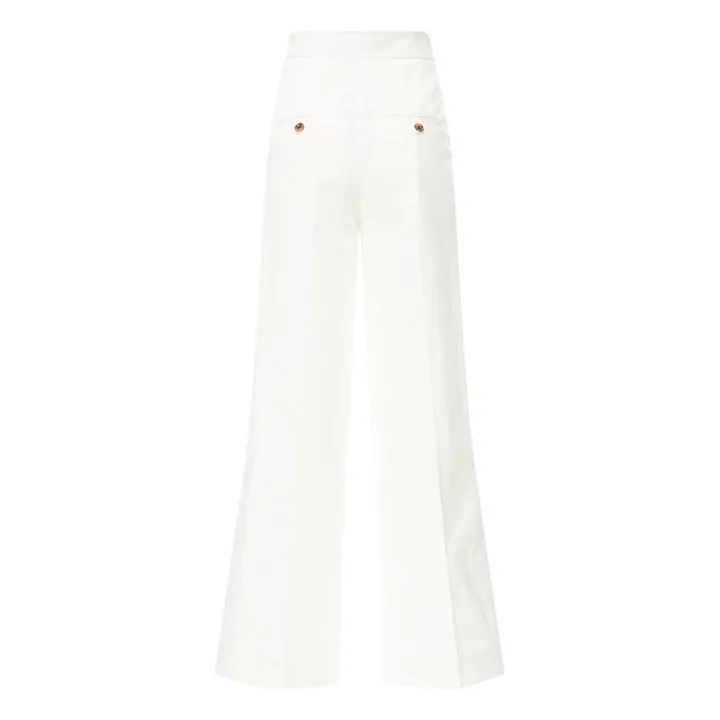 Pantalone in gabardine di cotone Joplin | Bianco- Immagine del prodotto n°4