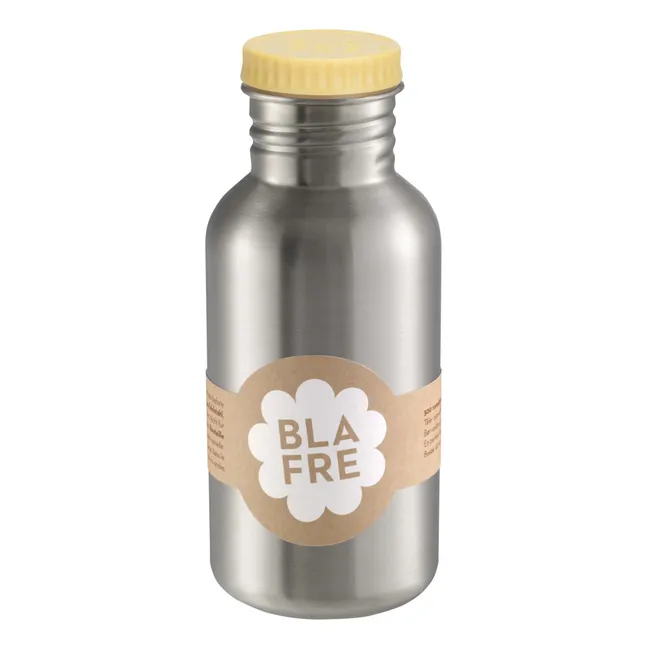 Stainless Steel Water Bottle 500ml | Pale yellow