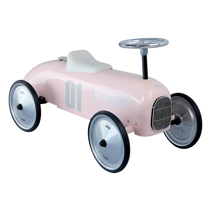 Kinderauto aus Metall | Blassrosa- Produktbild Nr. 0