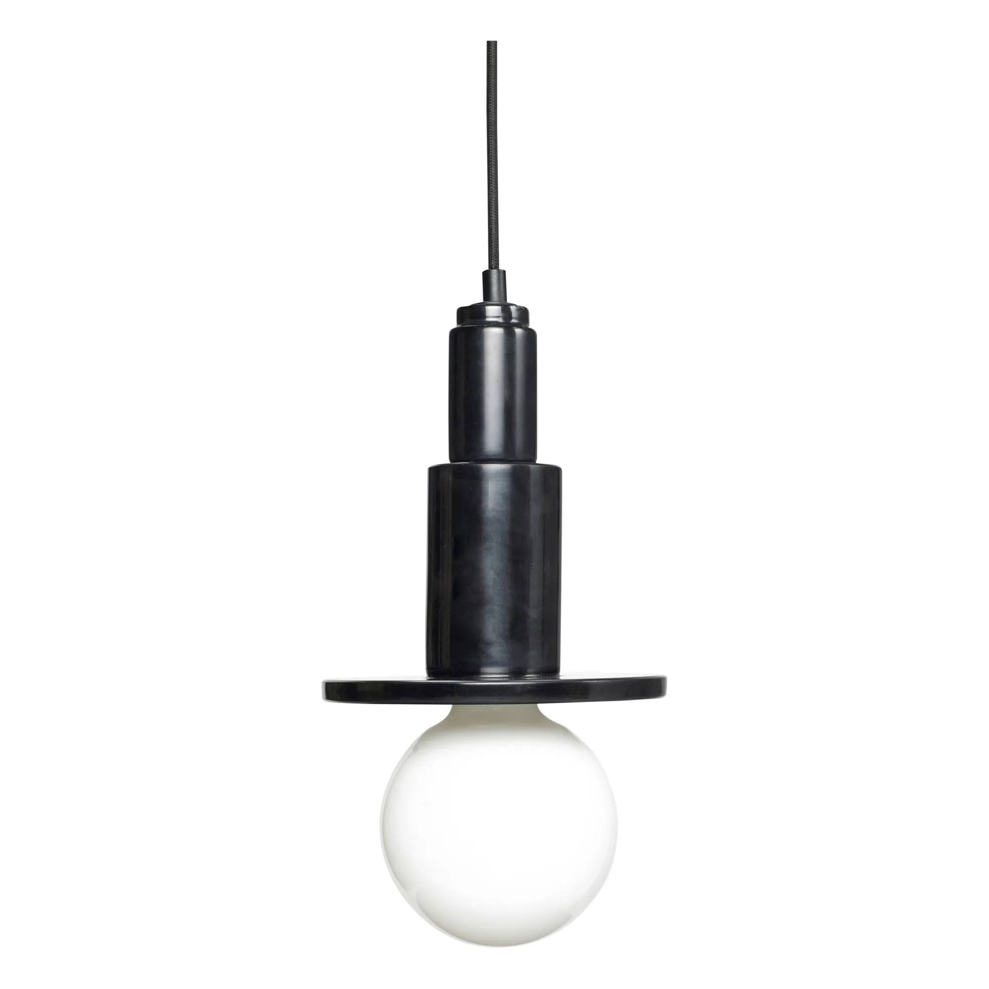 Hübsch Black Marble Pendant Light