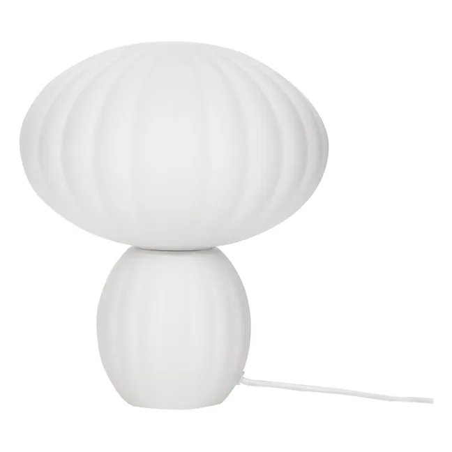 Lámpara de mesa en cristal ópalo | Blanco