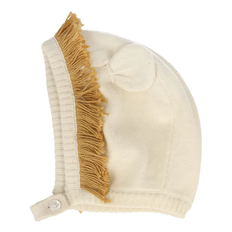 Meri Meri Natural Lion Hat In Organic Cotton