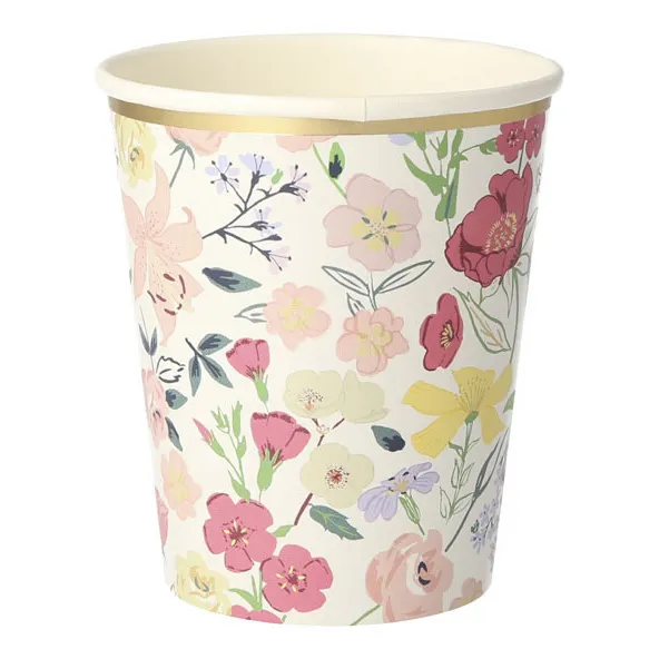 English Garden Cardboard Cups - Set of 8- Product image n°2