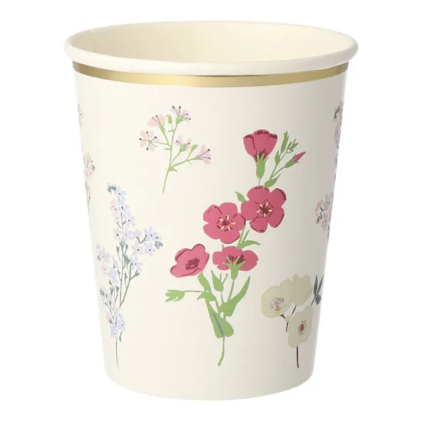 English Garden Cardboard Cups - Set of 8- Product image n°5