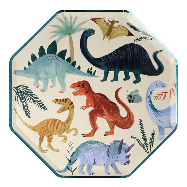 Platos Dinosaurios - Set de 8