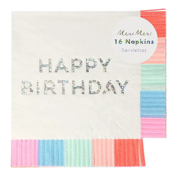 Papierservietten Happy Birthday - 16er-Set