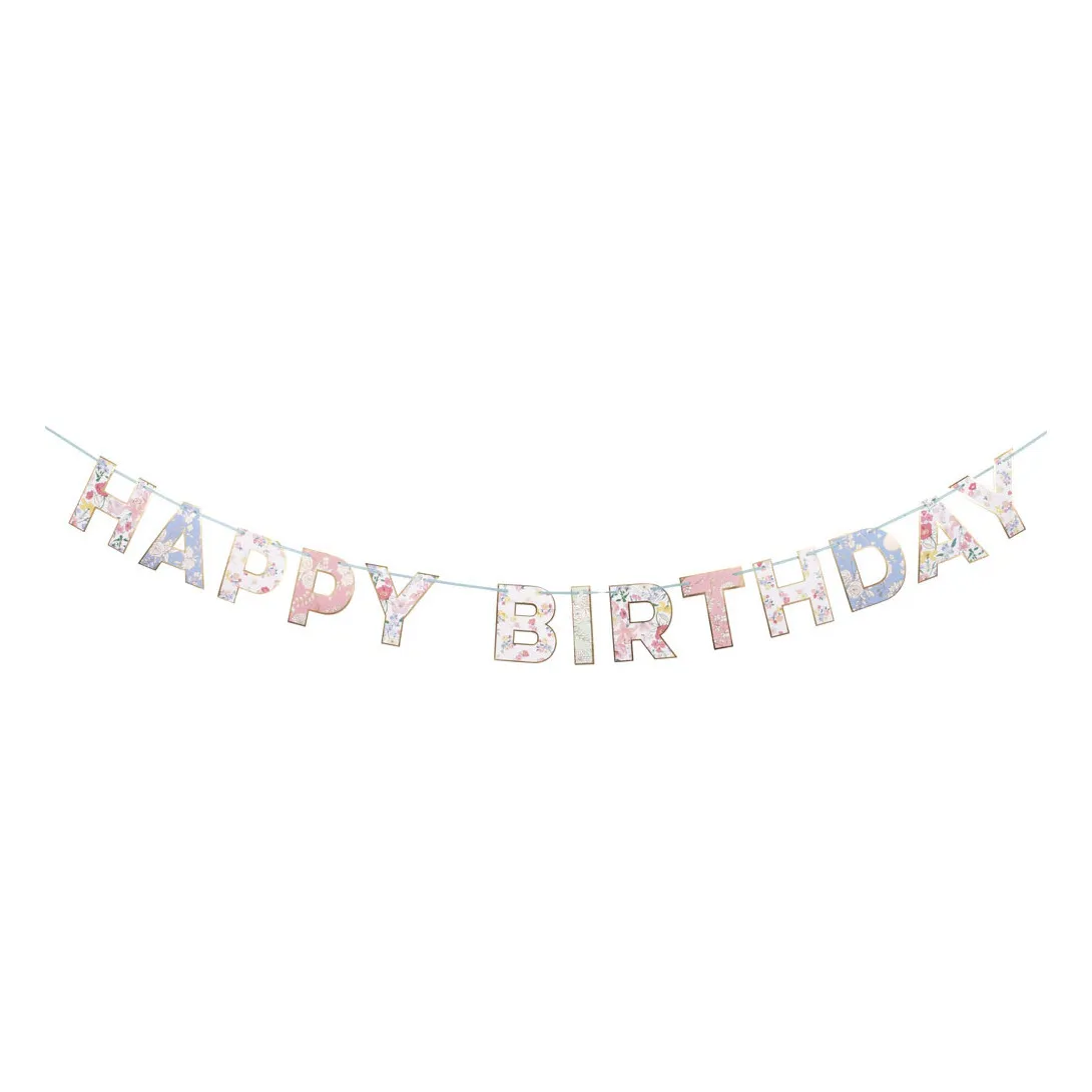 Meri Meri Multicoloured English Garden Birthday Garland