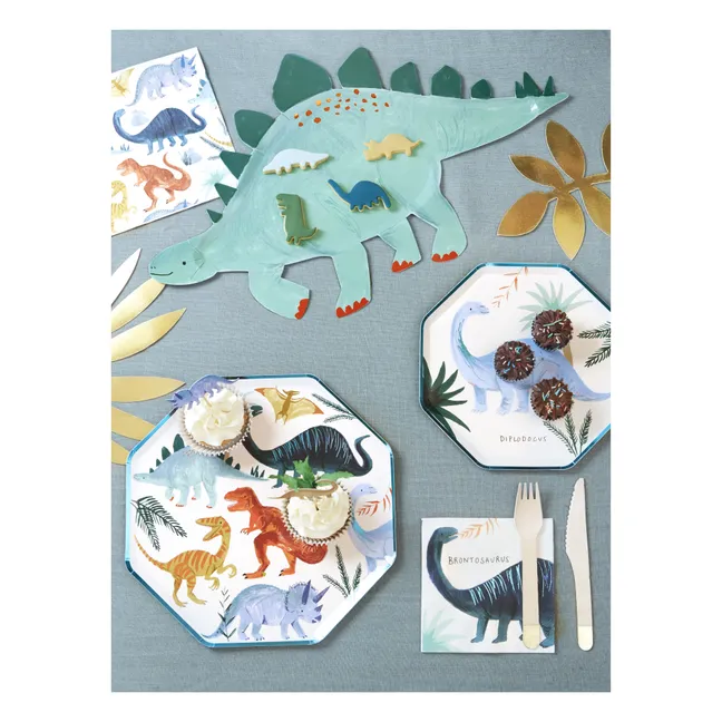 Platos Dinosaurios - Set de 8