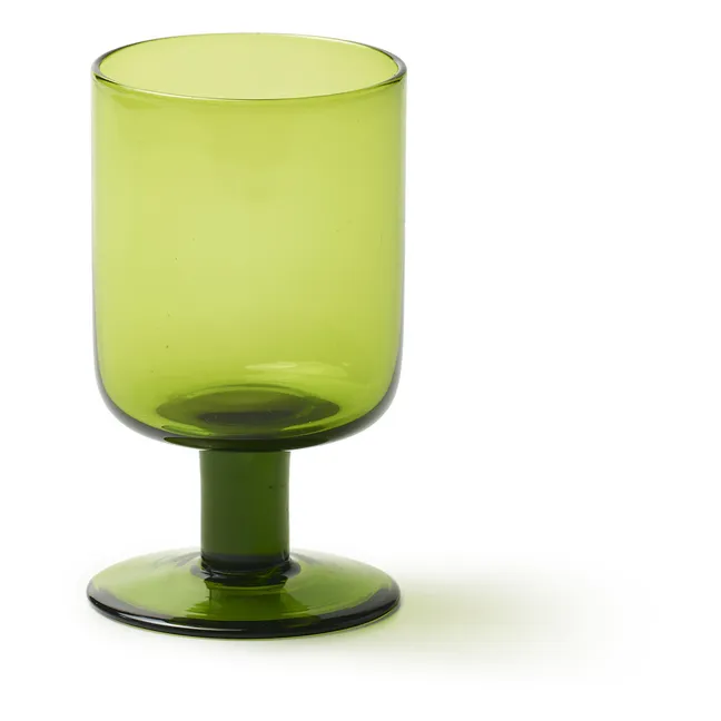 Verre à vin Bloom | Vert olive