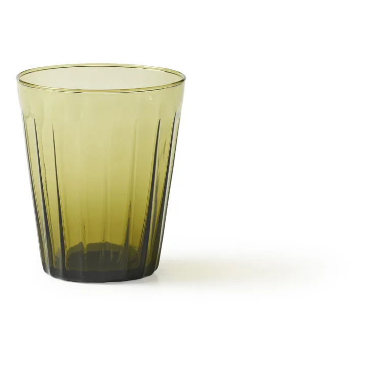 Verres à eau Lucca - Set de 6 | Vert olive- Image produit n°0
