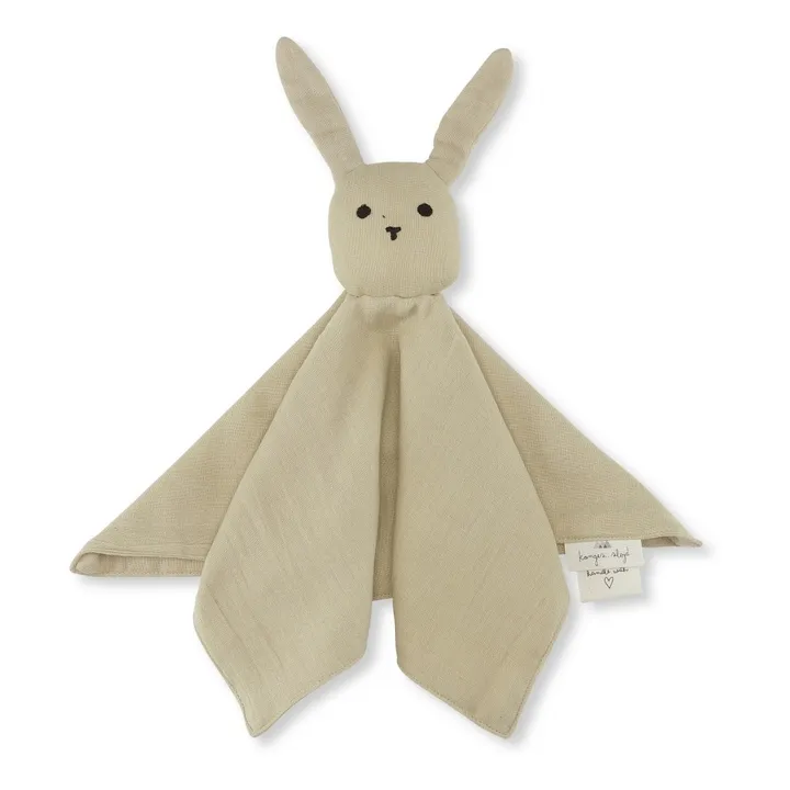 Peluche Conejo Sleepy Rabbit en algodón biológico | Beige- Imagen del producto n°0