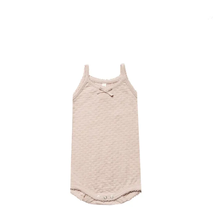 Pointelle Tank Top in Organic Cotton | Ecru- Product image n°0