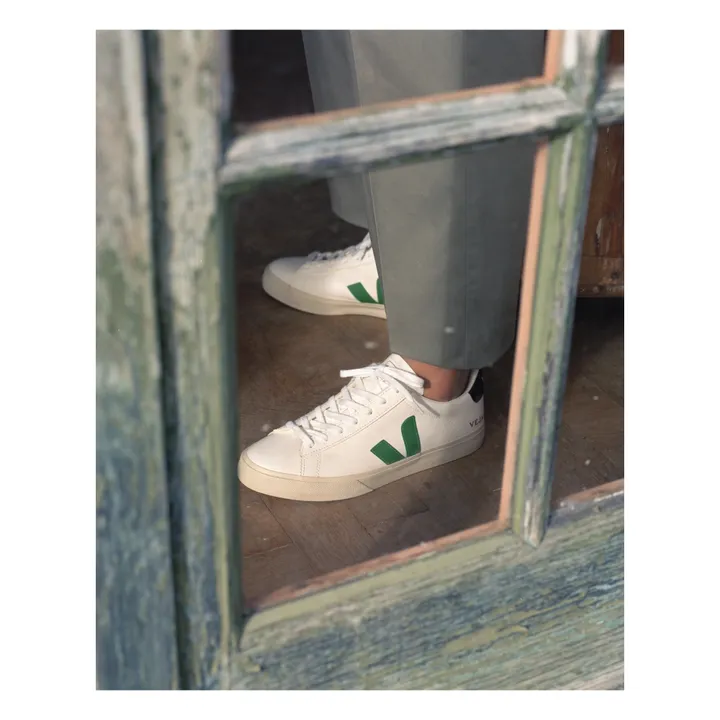 V-12 Leather Sneakers | Green- Product image n°1