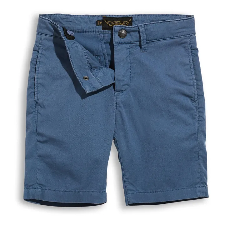 Allen chino bermuda shorts | Blue- Product image n°1